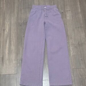 Aritzia Tna Cozy Fleece Lilac Sweatpants Size XXS